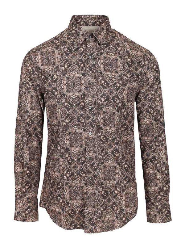 BRUNELLO CUCINELLI: Hemden - Hemd - Braun
