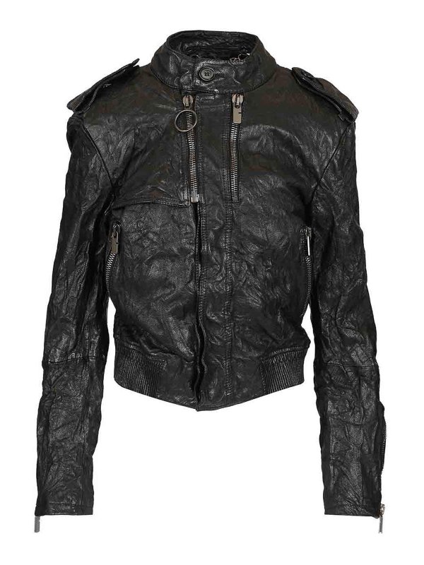 BURBERRY: casual jackets - Biker Style Jacket