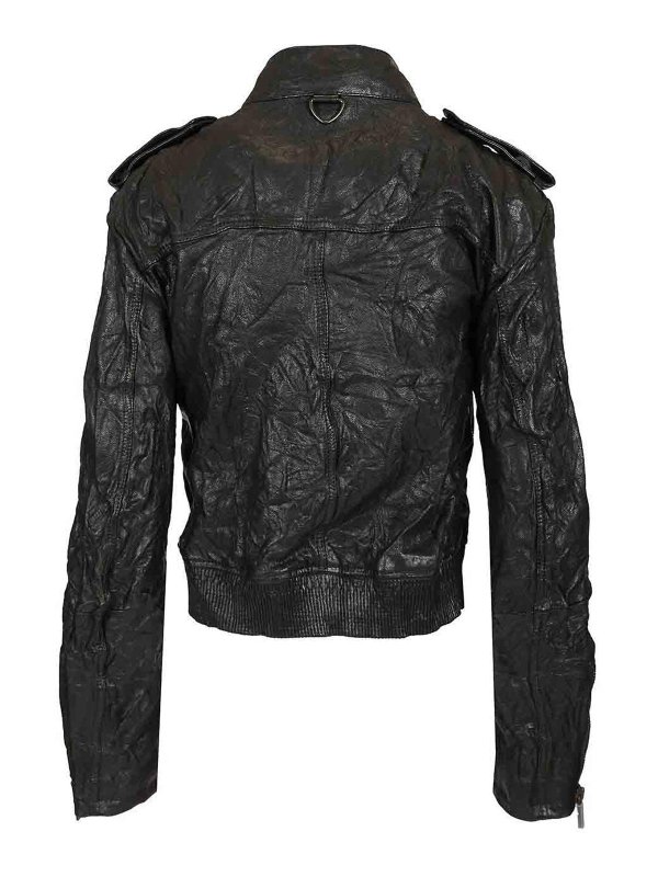BURBERRY: casual jackets online - Biker Style Jacket