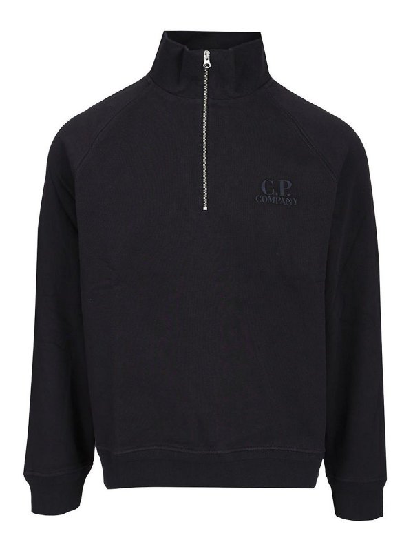 C.P. COMPANY: Sweatshirts & Sweaters - Half Zip Sweatshirt