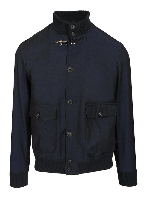 【きれいめファッション51選】上品さと清潔感をキープし Fay Unlined Bomber Jacket - Blue - Men | NAM12500040WWZU807U807 マットレス
