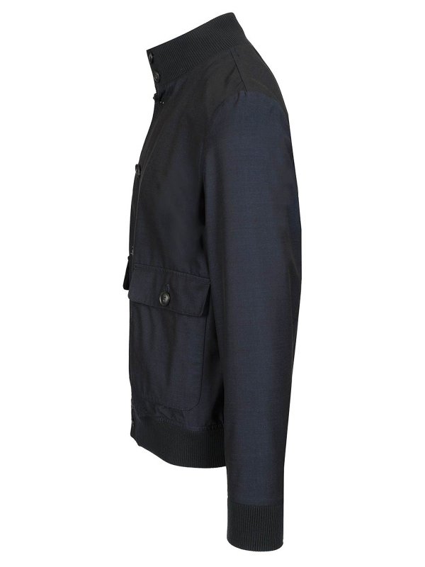 Fay Unlined Bomber Jacket - Blue - Men | NAM12500040WWZU807U807