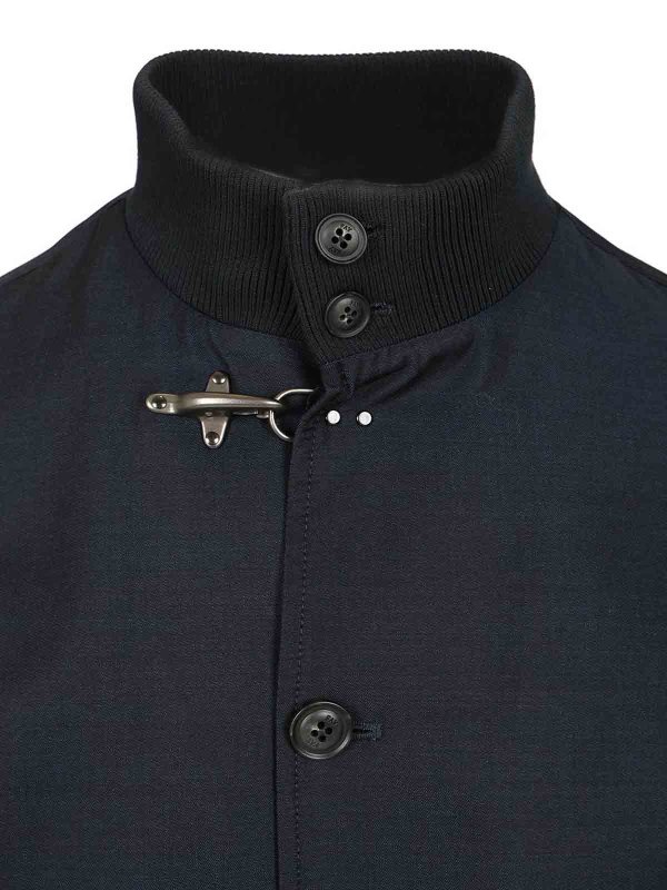 Fay Unlined Bomber Jacket - Blue - Men | NAM12500040WWZU807U807