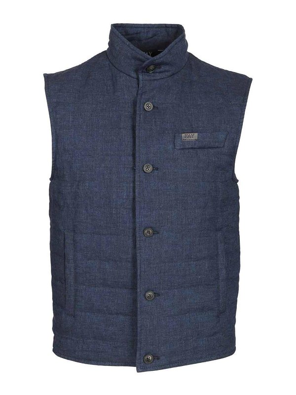 FAY: maglieria gilet - Giubbotto di lino