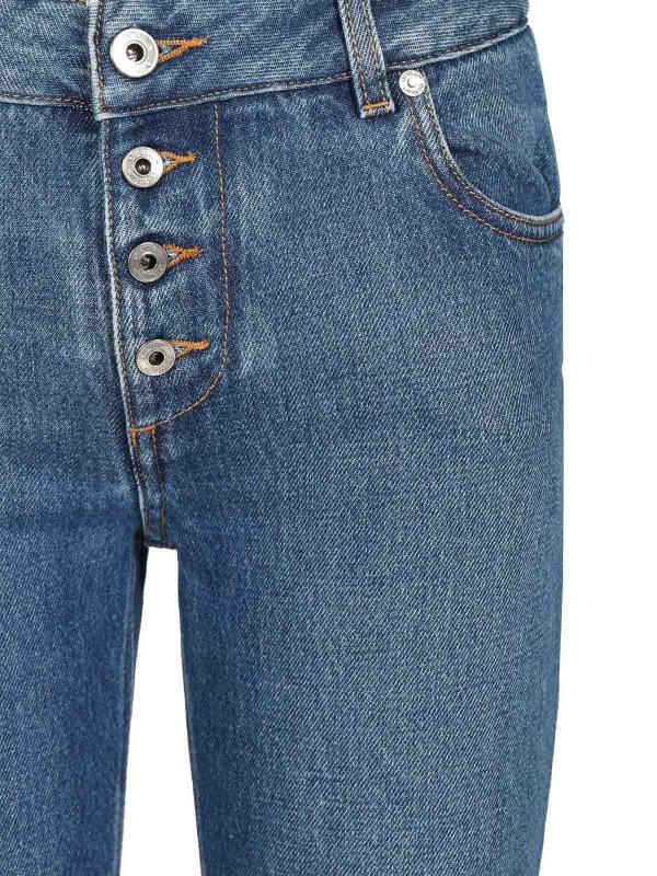 The Best Shops OFF-WHITE: ブーツカットジーンズ - ブーツカットジーンズ - ブルー