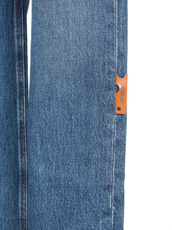 OFF-WHITE buy online ブーツカットジーンズ - ブルー