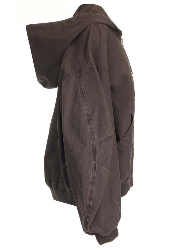 The Best Shops The Attico: giacche casual - Giacca bomber di gabardina di cotone