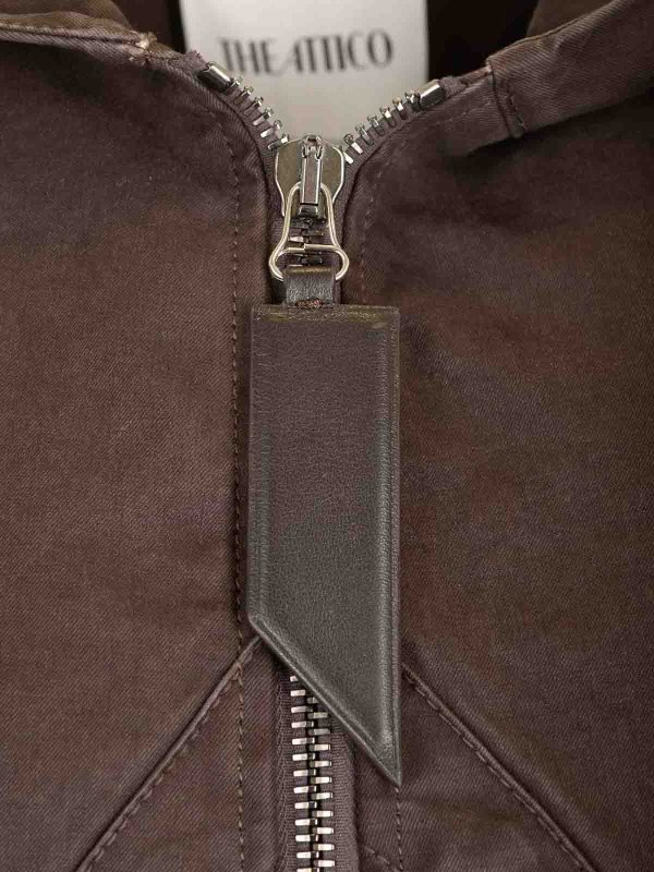 The Best Shops The Attico: Giacca bomber di gabardina di cotone