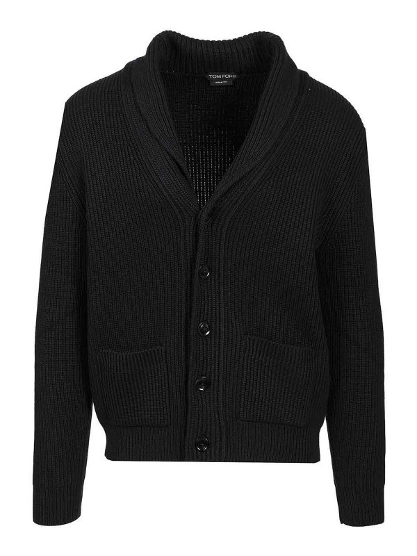 TOM FORD: カーディガン - カーディガン - 黒