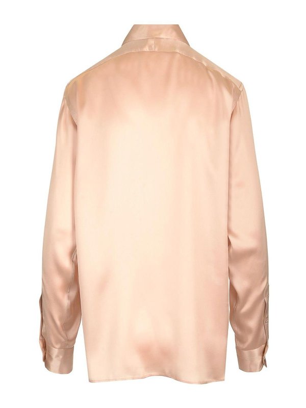 TOM FORD: shirts online - Silk Shirt With Pleats