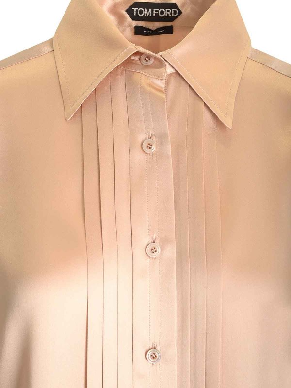 Silk Shirt With Pleats shop online: TOM FORD