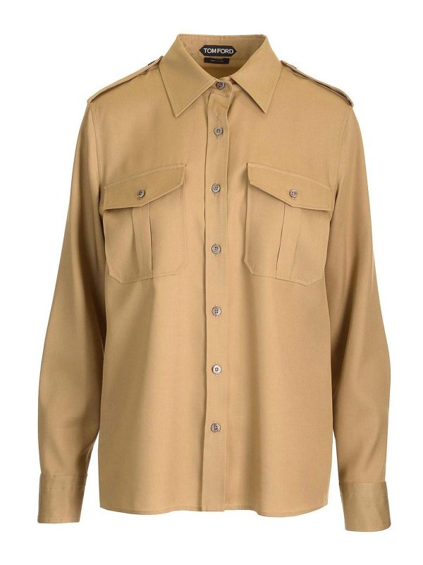 TOM FORD: Camisas - Camisa - Beis