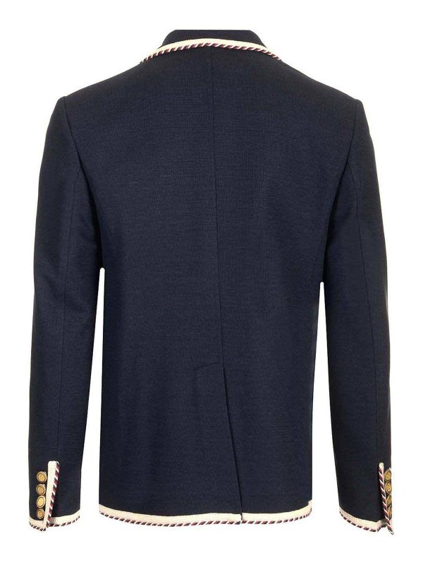 VALENTINO GARAVANI: casual jackets online - Single-Breasted Jacket In Cotton Jersey