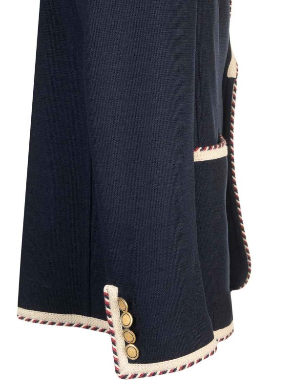 Single-Breasted Jacket In Cotton Jersey shop online: VALENTINO GARAVANI