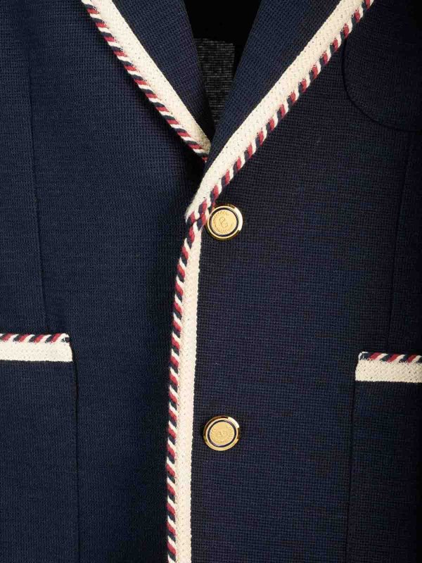 VALENTINO GARAVANI buy online Single-Breasted Jacket In Cotton Jersey