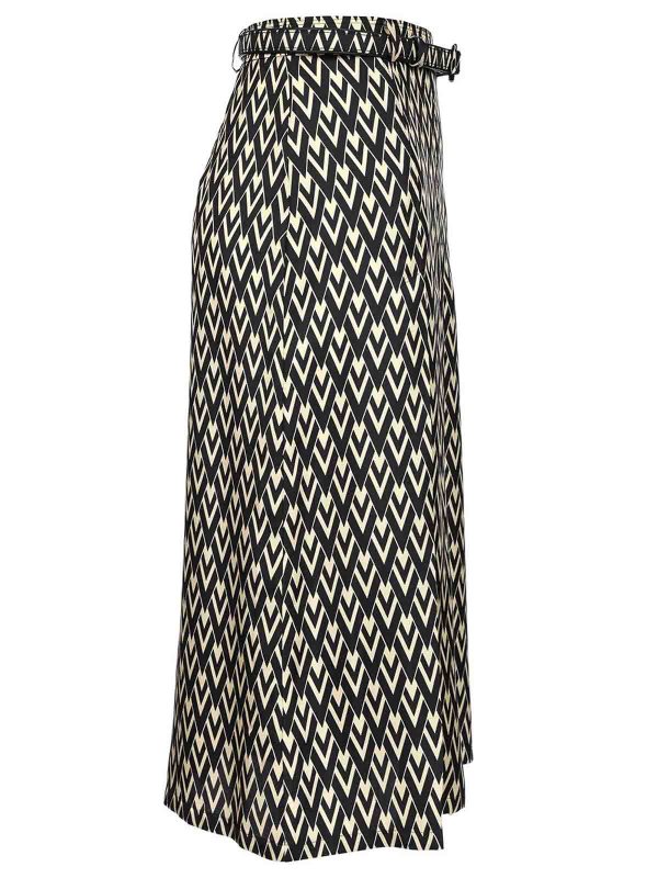 The Best Shops VALENTINO GARAVANI: Knee length skirts & Midi - Silk Twill Pleated Skirt