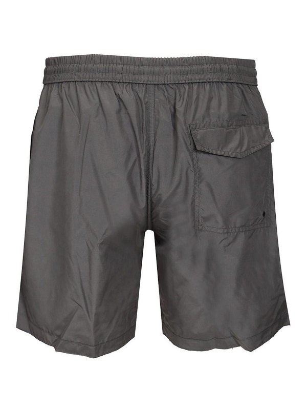 VERSACE: beach accessories online - Baroque Reversible Beach Bermuda Shorts