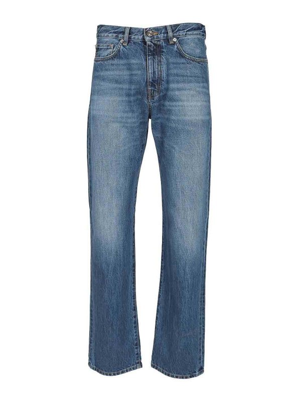 VERSACE: Jeans boot-cut - Jeans Boot-Cut - Azul