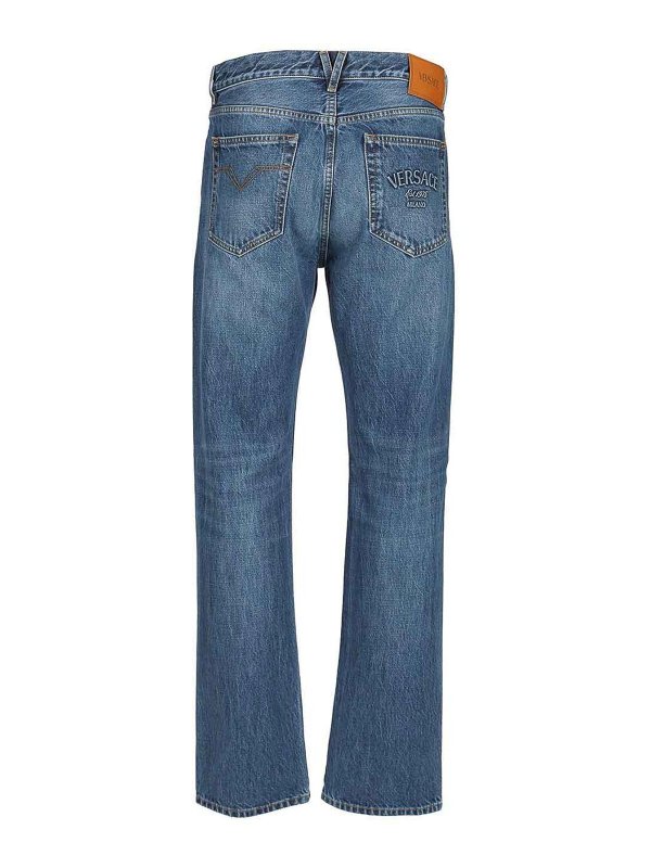 VERSACE: Jeans boot-cut online - Jeans Boot-Cut - Azul