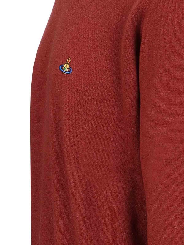 The Best Shops VIVIENNE WESTWOOD: Strickpullover mit Rundhalsausschnitt - Rundhalspullover - Rot