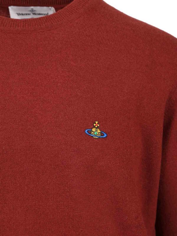 Rundhalspullover - Rot shop online: VIVIENNE WESTWOOD