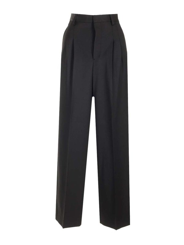 AMI PARIS: casual trousers - Wide Leg Trousers