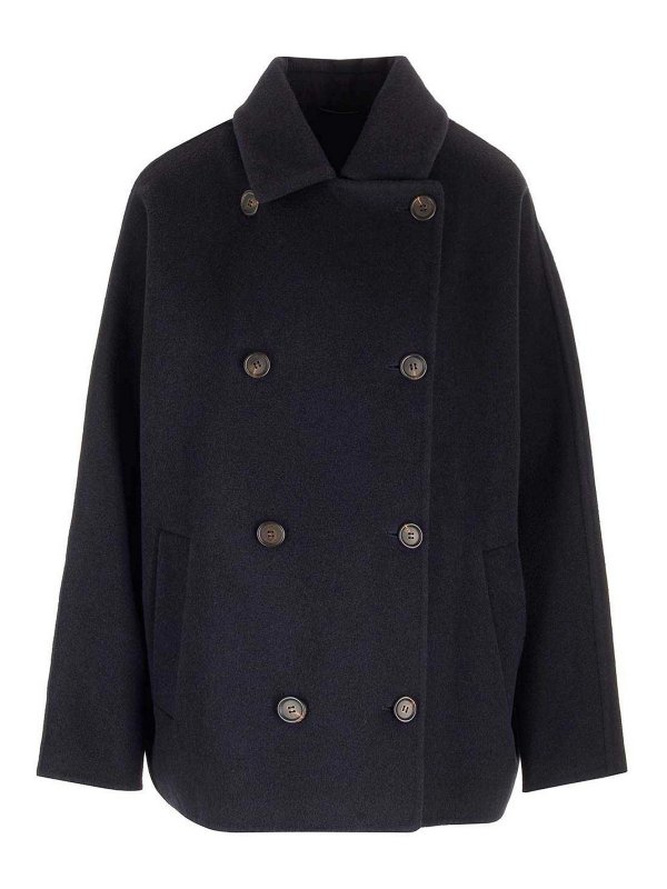 BRUNELLO CUCINELLI: short coats - Double Cloth Caban Coat