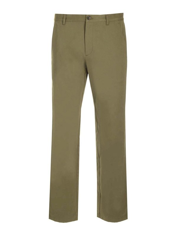 A.P.C.: Pantalons casual - Pantalons Décontractés - Vert