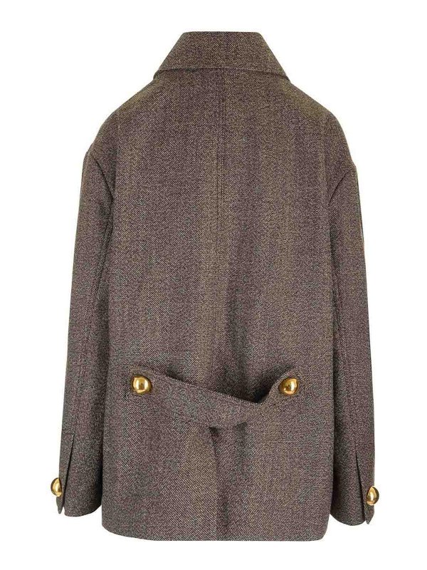 AMI PARIS: cappotti corti online - Lana e cotone caban