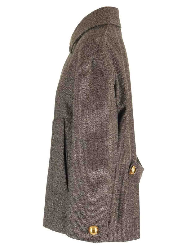 The Best Shops AMI PARIS: cappotti corti - Lana e cotone caban