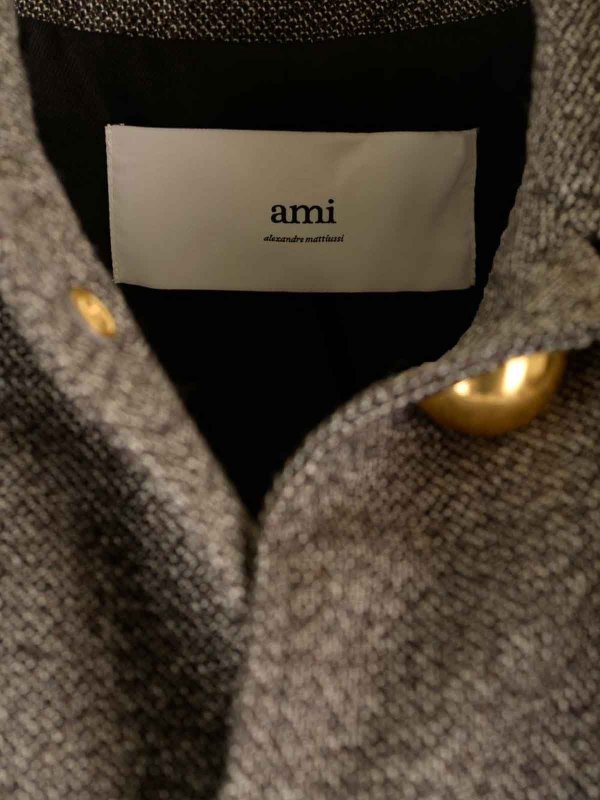 AMI PARIS buy online Lana e cotone caban