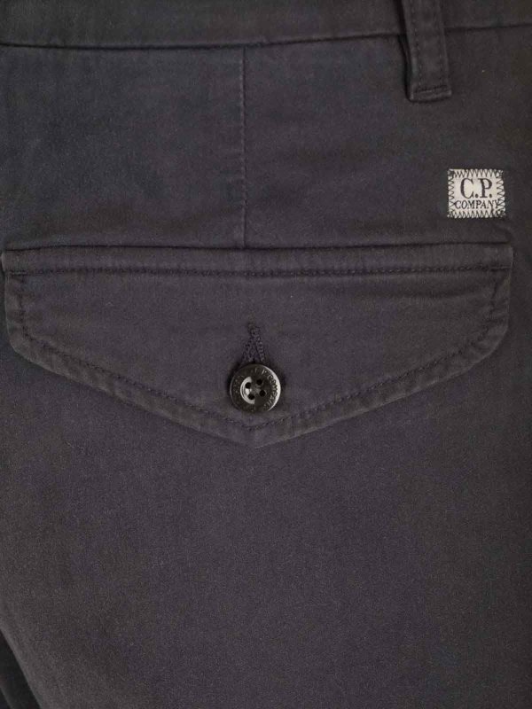 Stretch Sateen Loose Chino Pants shop online: C.P. COMPANY