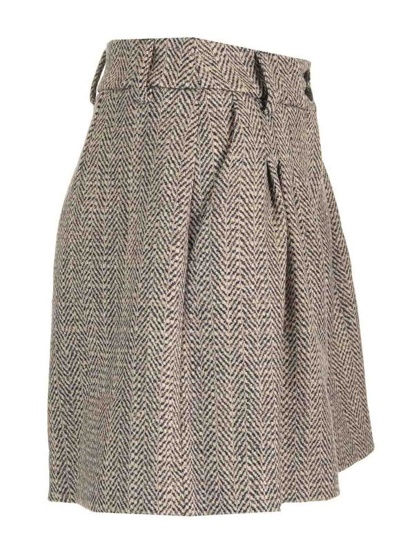 The Best Shops GOLDEN GOOSE: Trousers Shorts - Wool And Linen Shorts