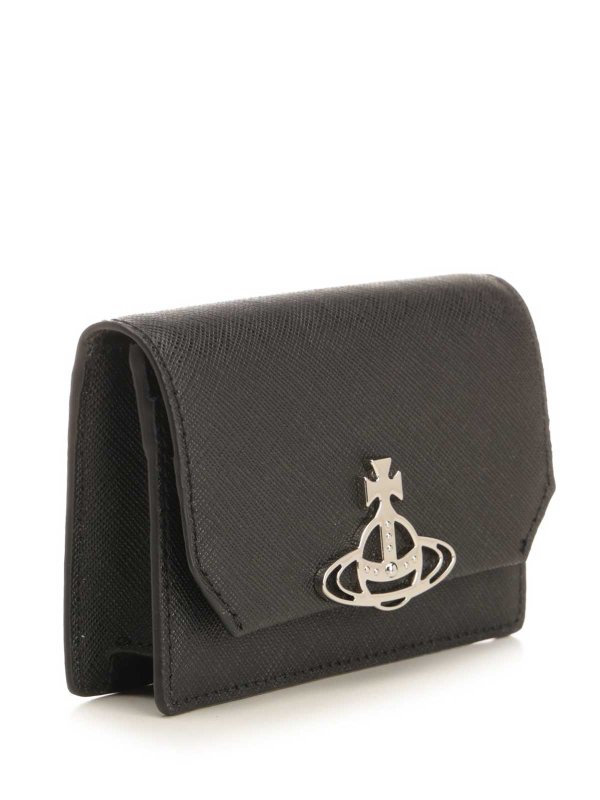 VIVIENNE WESTWOOD: wallets & purses online - Black Card Holder