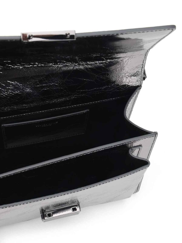 クロスボディバッグ - 銀 shop online: GOLDEN GOOSE