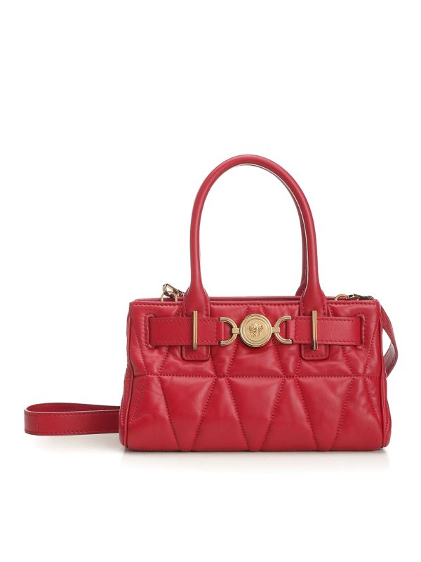 VERSACE: クロスボディバッグ - クロスボディバッグ - 赤