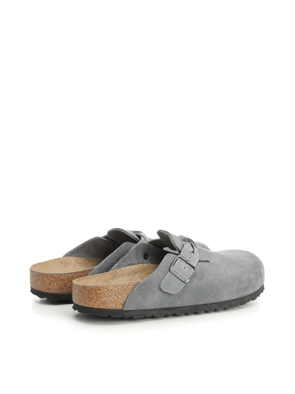 The Best Shops BIRKENSTOCK: mules shoes - Boston Suede Clogs