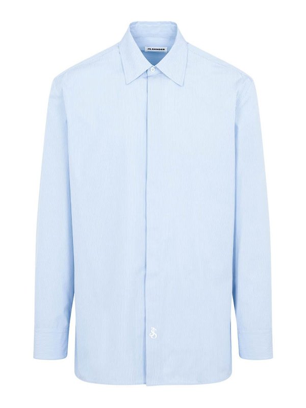 JIL SANDER ライトブルー コットンシャツ ジルサンダーライトブルーコットンシャツ | Balardi