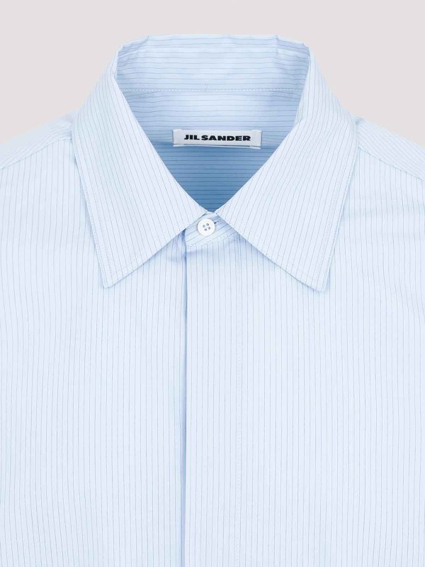 JIL SANDER ライトブルー コットンシャツ Jil Sander シャツ - ライトブルー | J24DL0103J45174494