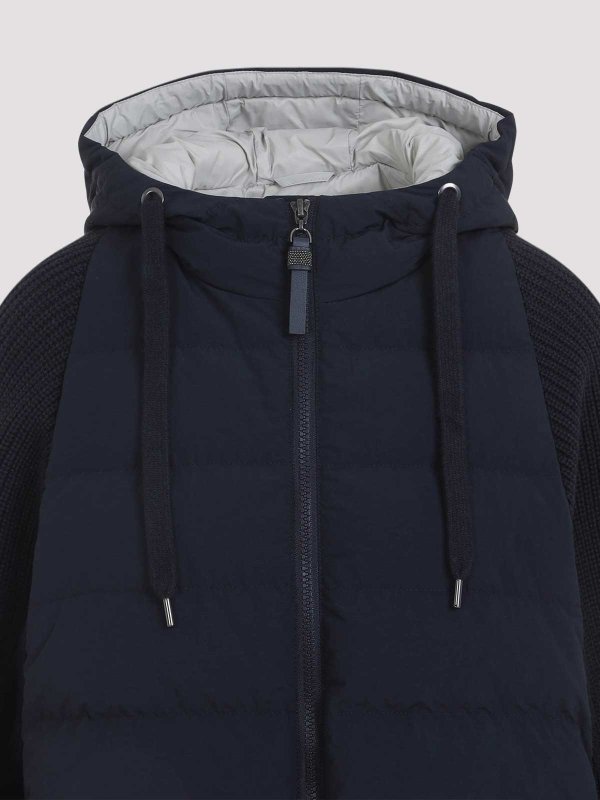 The Best Shops BRUNELLO CUCINELLI: Vestes-rembourrees - Blouson Rembourré - Bleu