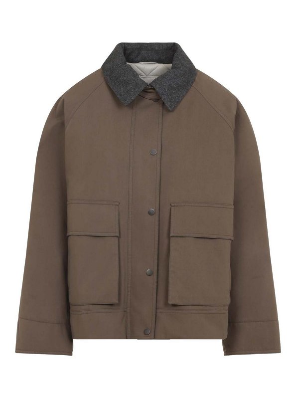 Brunello Cucinelli Cotton Jacket - Brown - Women