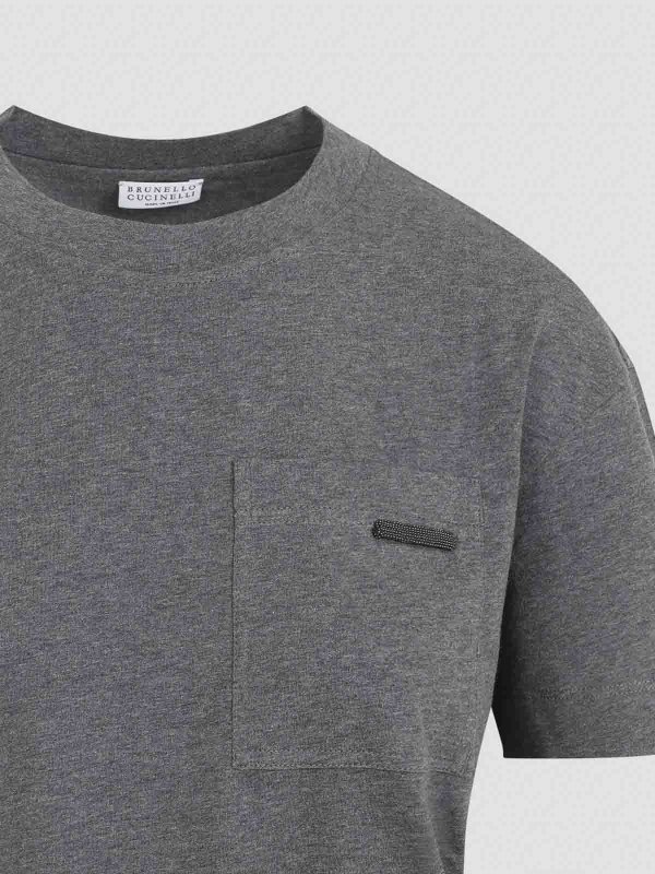 Tシャツ・カットソー BRUNELLO CUCINELLI Women Tops M0TC8EL672 C055 ANTRACITE GREY Brunello Cucinelli | Tops | Brunello Cucinelli Womens