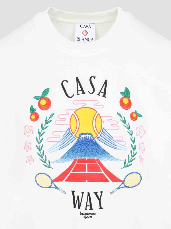 The Best Shops CASABLANCA: Sweatshirts und Pullover - Sweatshirt - Weiß