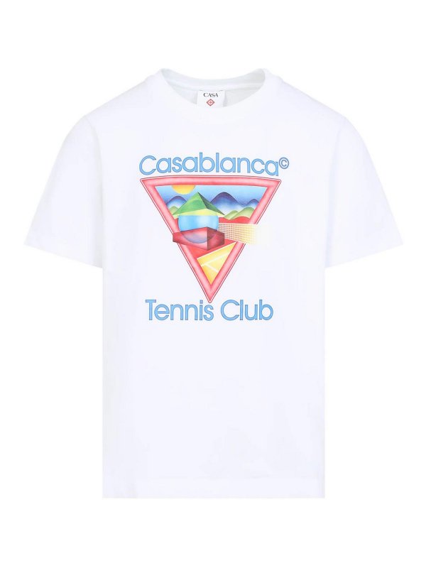 CASABLANCA: t-shirts - Tennis Club Icon T-Shirt