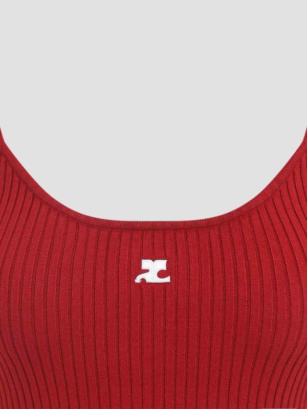 The Best Shops Courreges: Tops & Tank tops - Rib Knit Tank Top