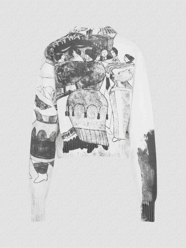 ENFANTS RICHES DÉPRIMÉS: Strickpullover mit Rundhalsausschnitt online - Rundhalspullover - Weiß