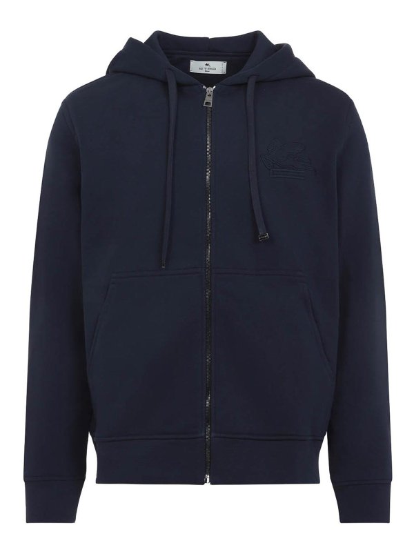 ETRO: Sweatshirts & Sweaters - Zipped Hoodie Sweatshirt