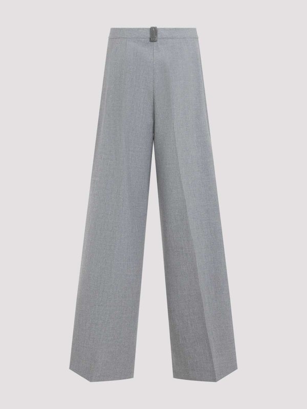 FABIANA FILIPPI: Pantalones casual online - Pantalón Casual - Marrón Topo