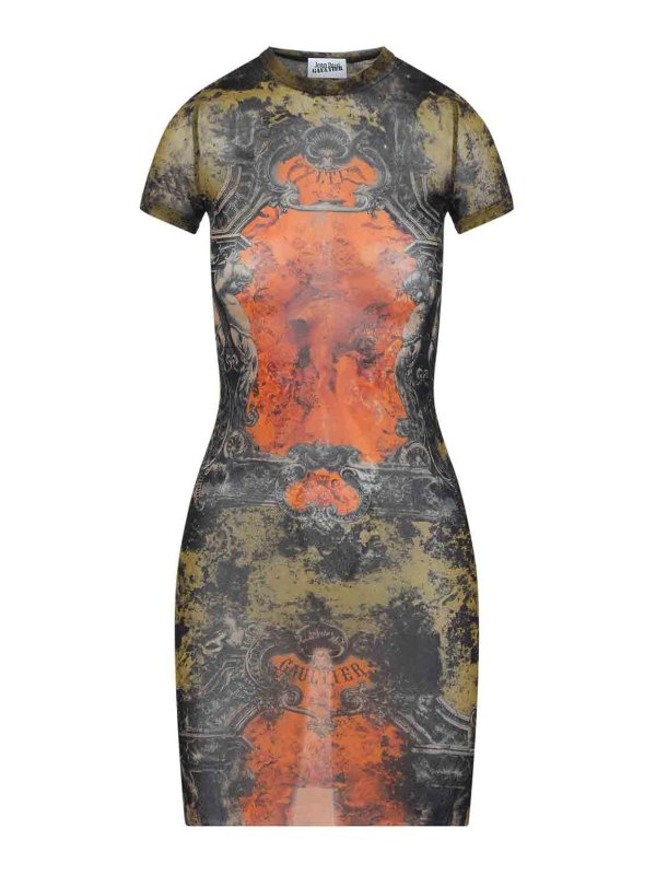 JEAN PAUL GAULTIER: ショートドレス - ショートドレス - 黒