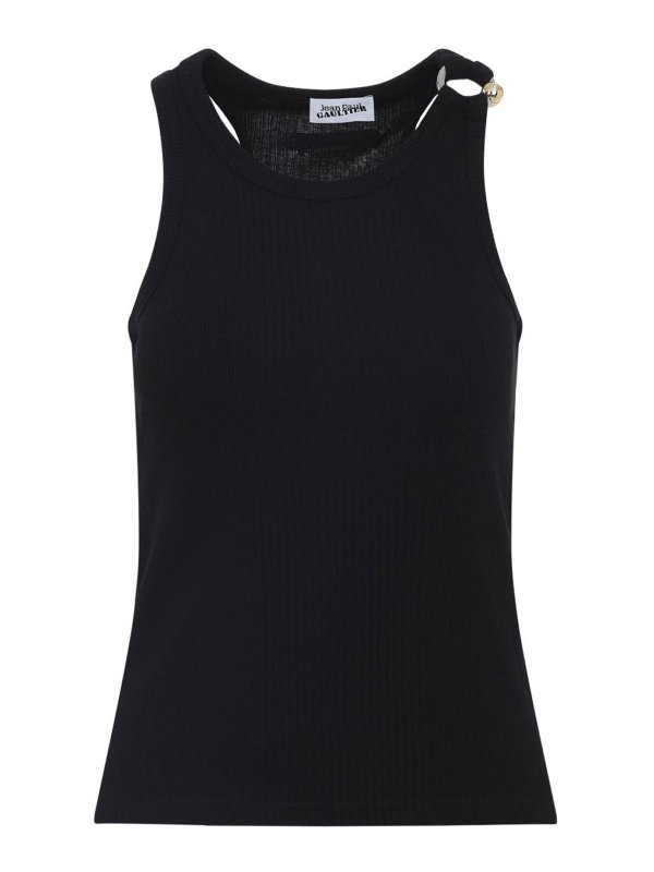 JEAN PAUL GAULTIER: Tops & Tank tops - Piercing Detail Top